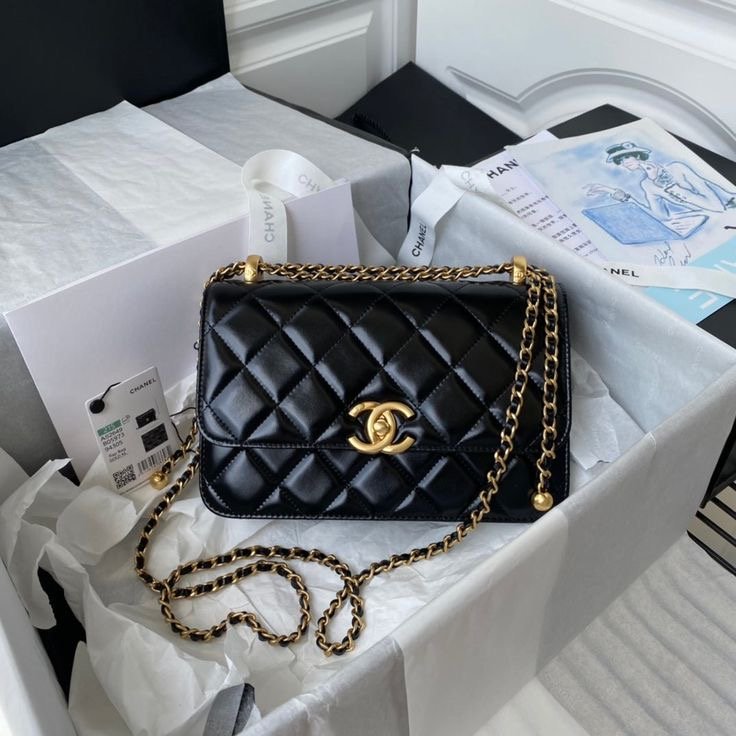 Chanel Cheap Cf Mini Knockoff Black 20Cm A69900 photo review